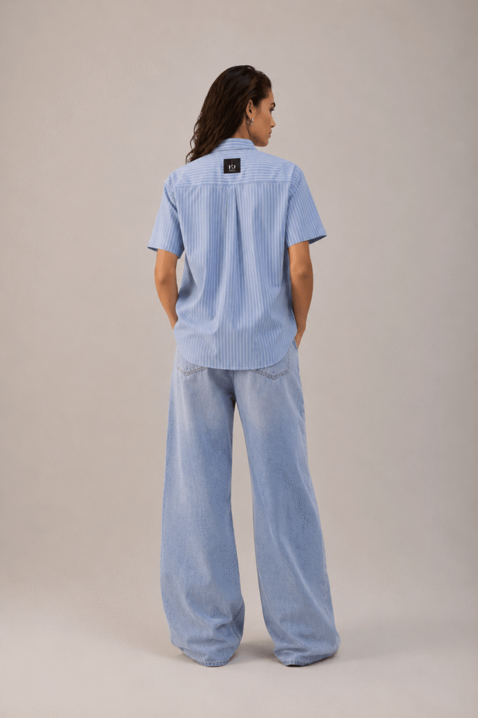 Shirt Code Light Blue Stripes