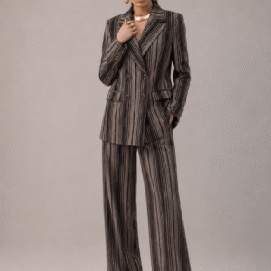 Suit Lyra Brown & Cream Stripe